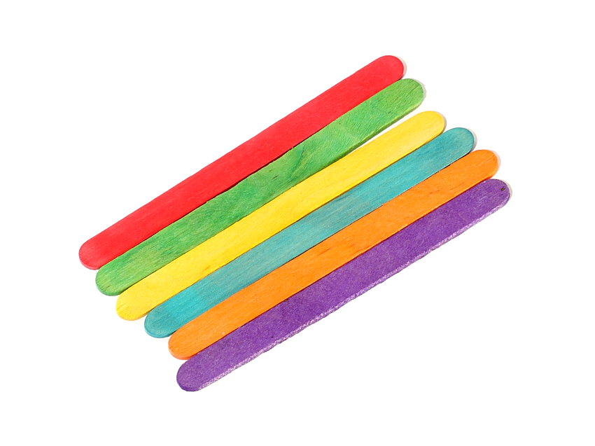 4.5" Colored Craft Sticks 10 boxes of 1000= 10,000