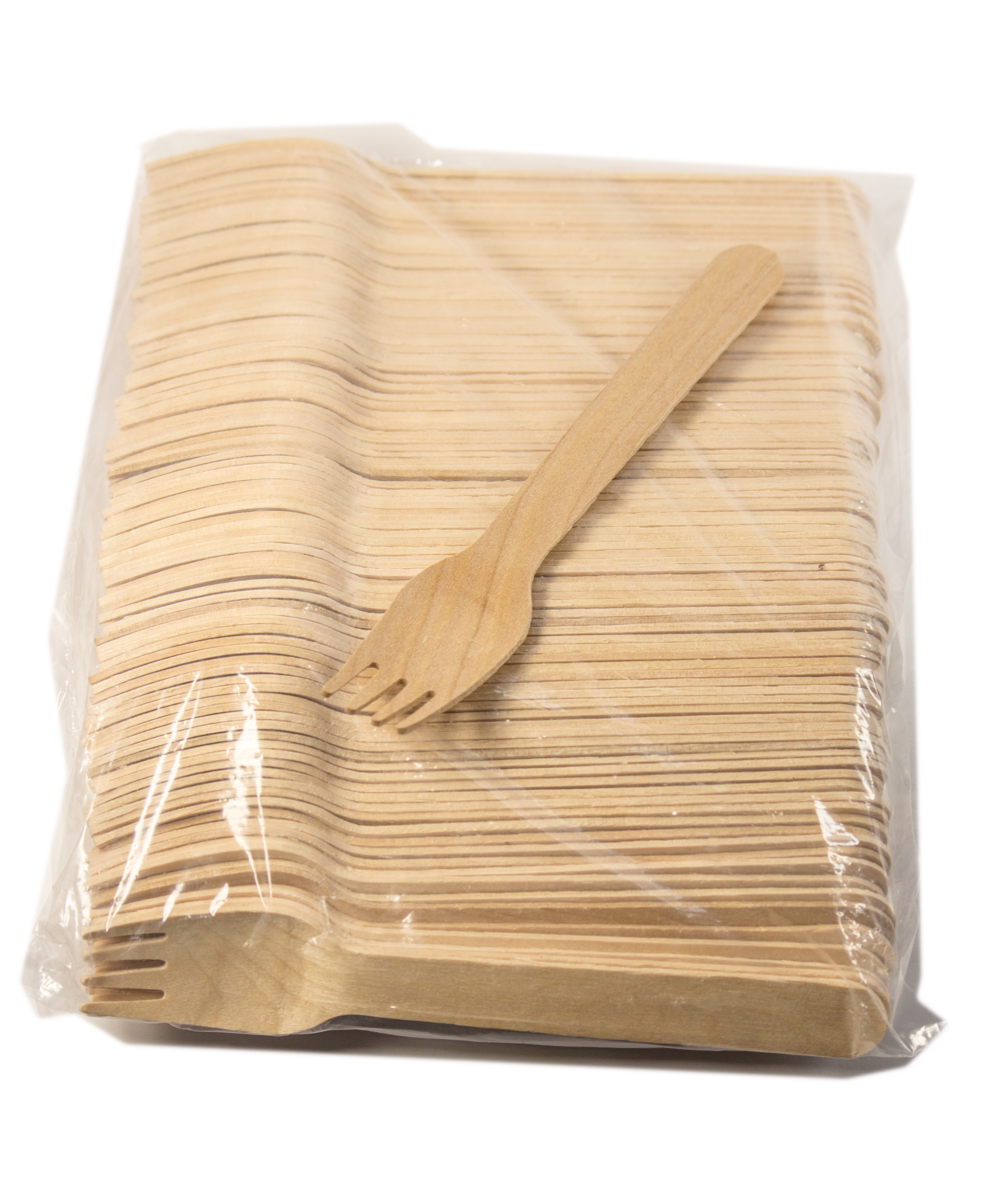5 1/2" Wood Cutlery Forks Box of 1,000ct (Item# Green Fork 140)