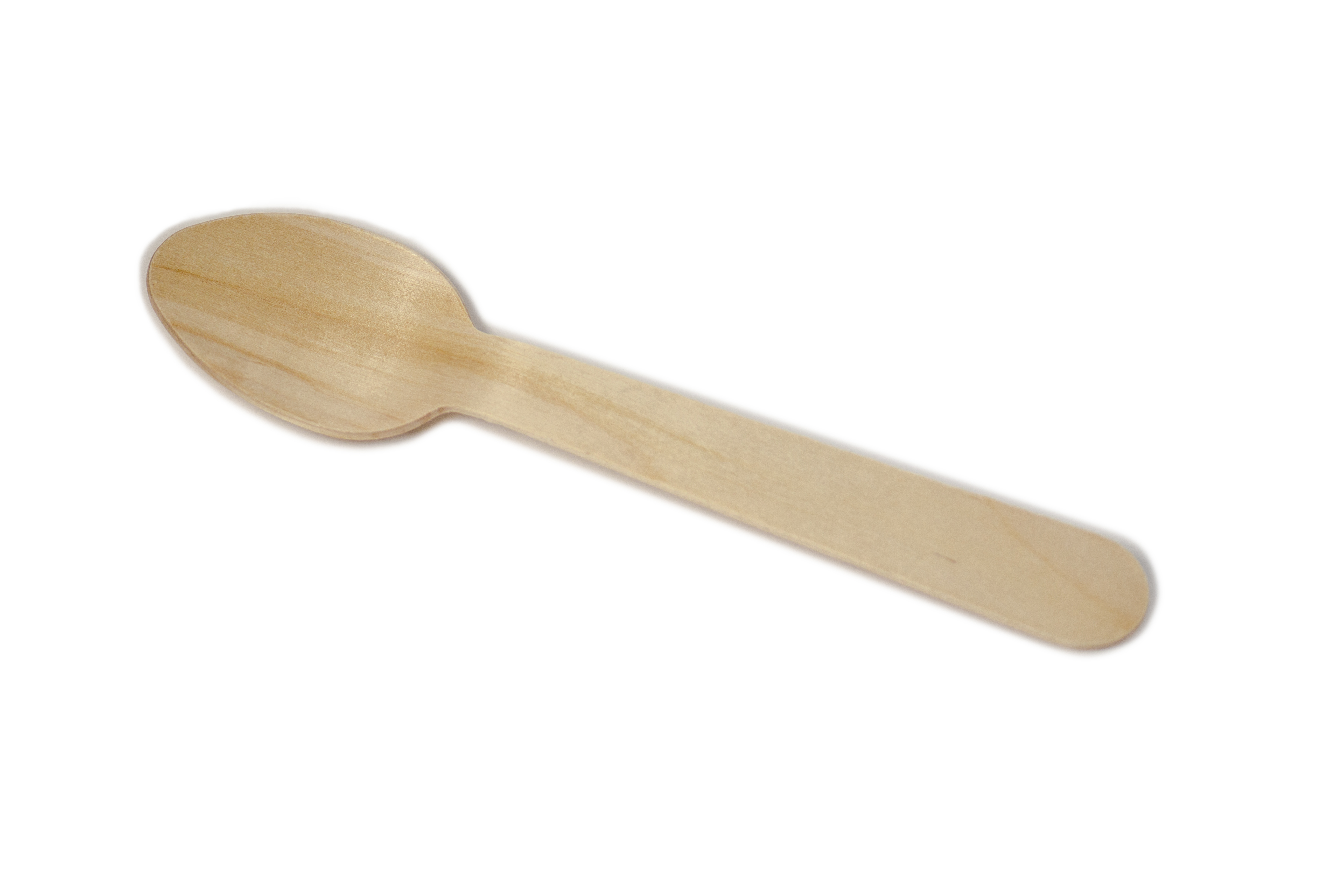 6" Wood Premium Perfect Ware  Cutlery Spoons. Case of 1,000ct (Item# Perfect Ware 165SP)