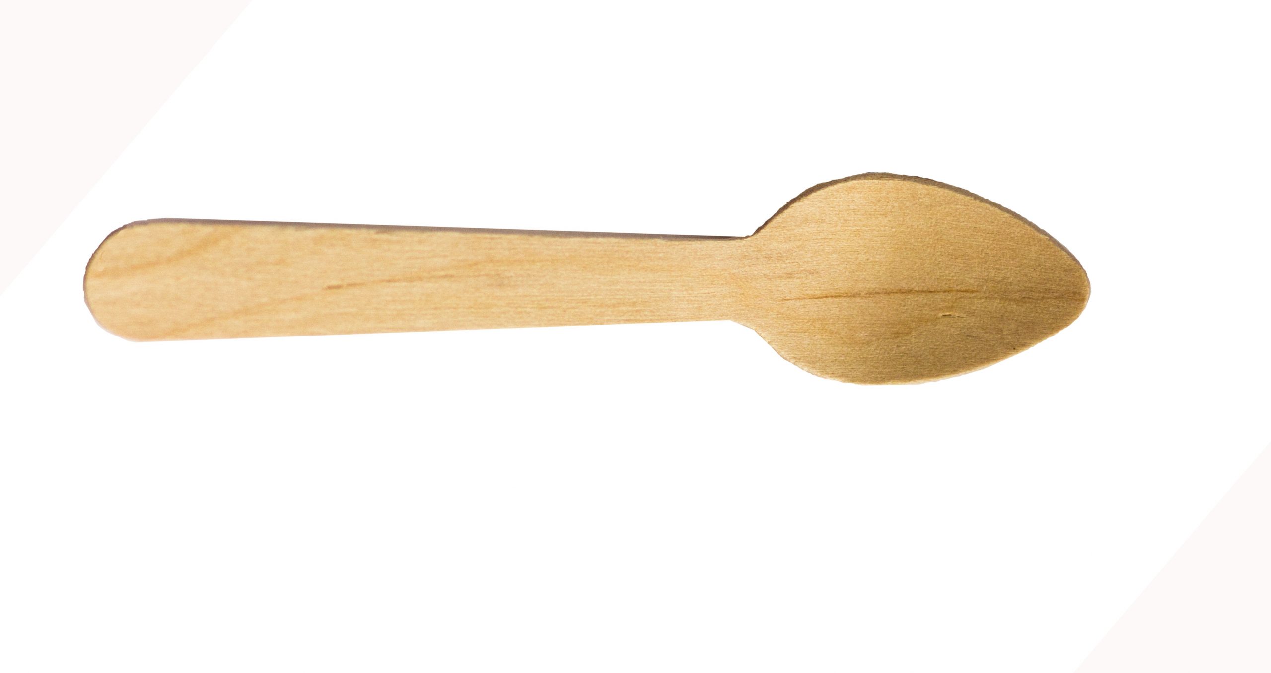 4 1/2" Wood Taster Spoons Box of 1,000ct (Item# Green Spoon 110)