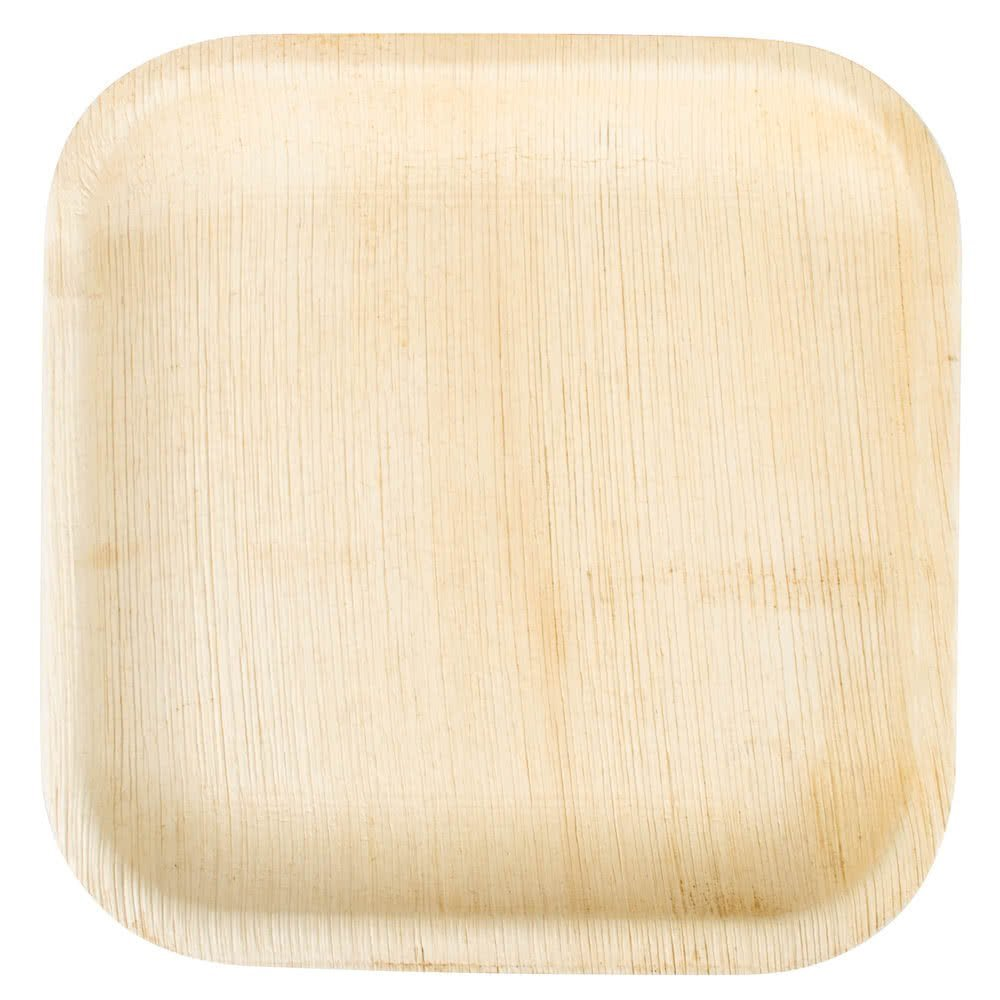 Palm Leaf Square Coupe 6-Pack of 100 plates