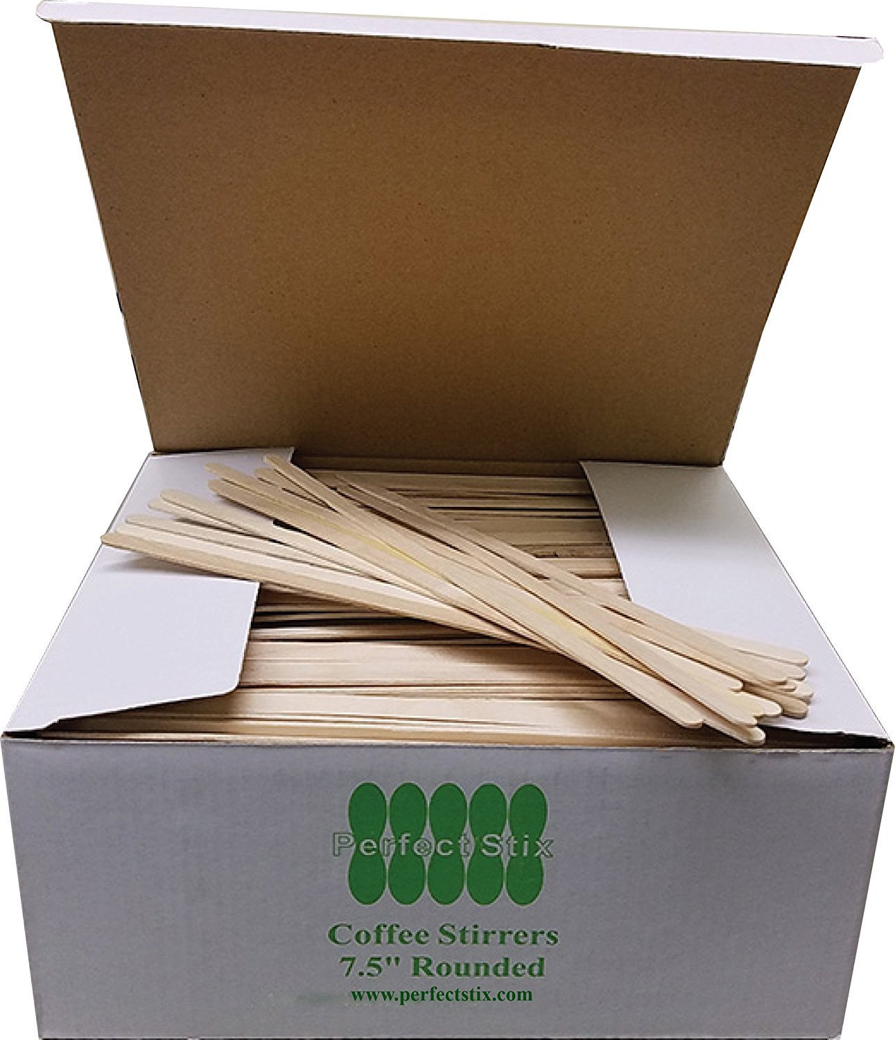 7 1/2" Coffee Stirrers With Round Ends Box of 1,000ct (Item# FS204)