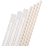 7.75 Wrapped Paper Straw White-Pack of 500 Straws