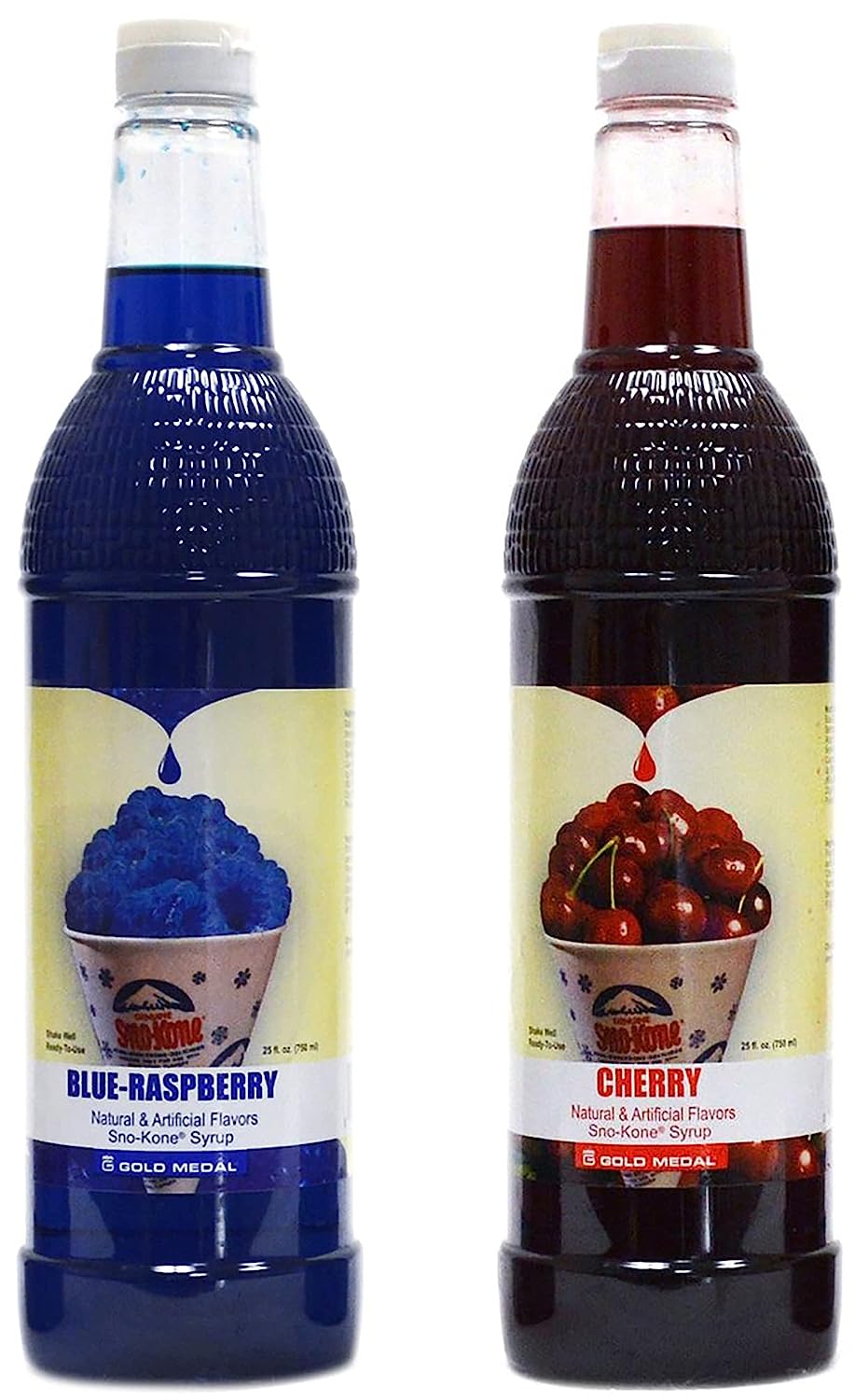 Snow Cone Syrup 2 Pack ( Cherry and Blue Raspberry)