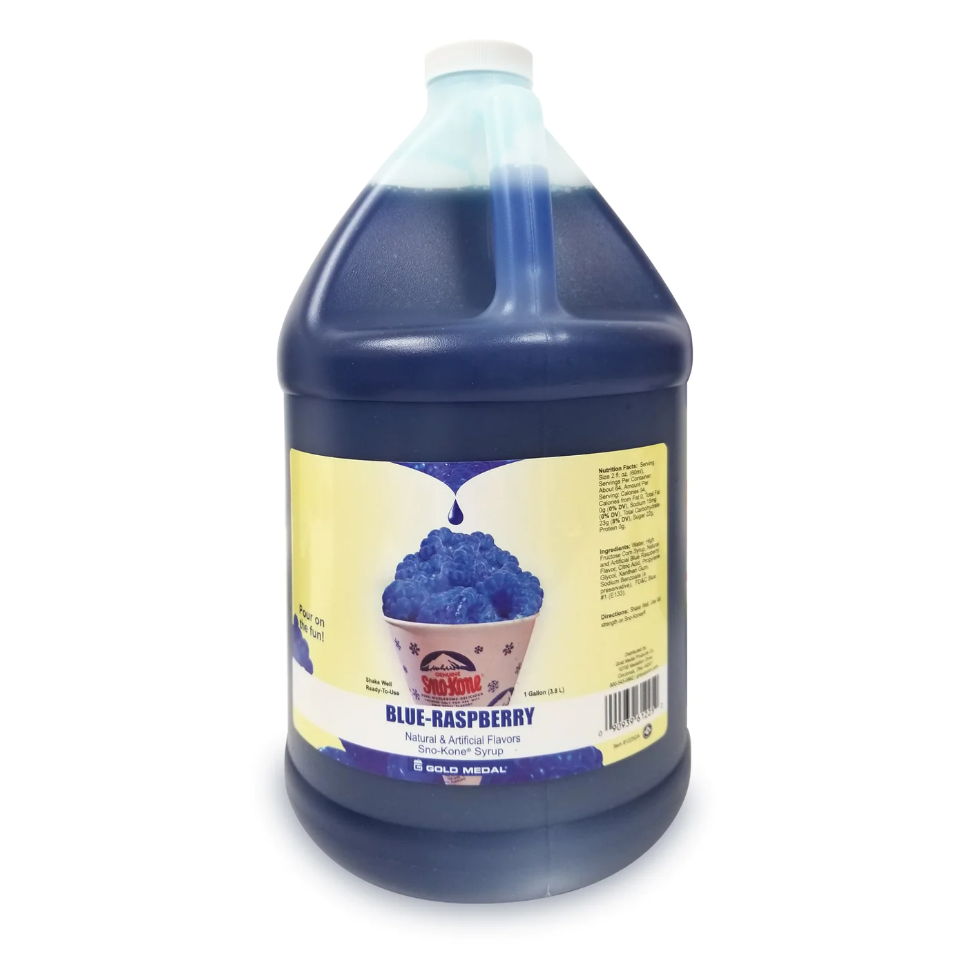 Blue Raspberry Snow Cone Syrup -1 Gallon
