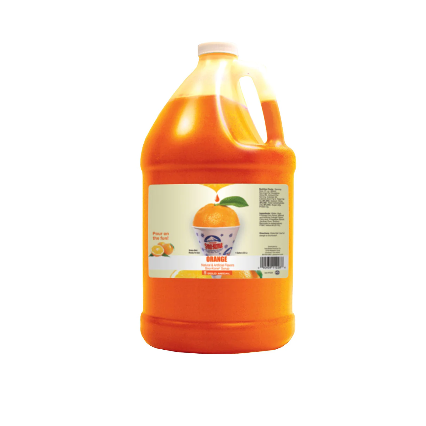 Orange Snow Cone Syrup -1 Gallon